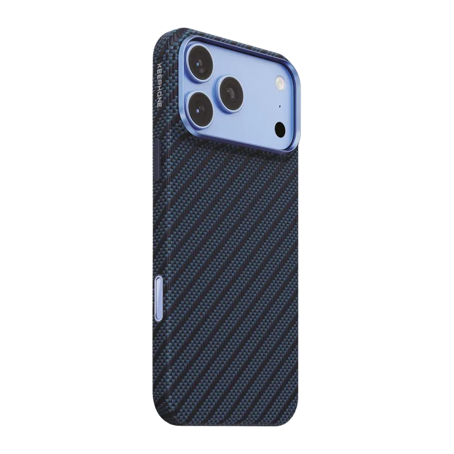 Keephone Apple iPhone 18 Pro Max/17 Pro Max Titan Aramid Fiber Magsafe Kapak - Lacivert — 1. görsel