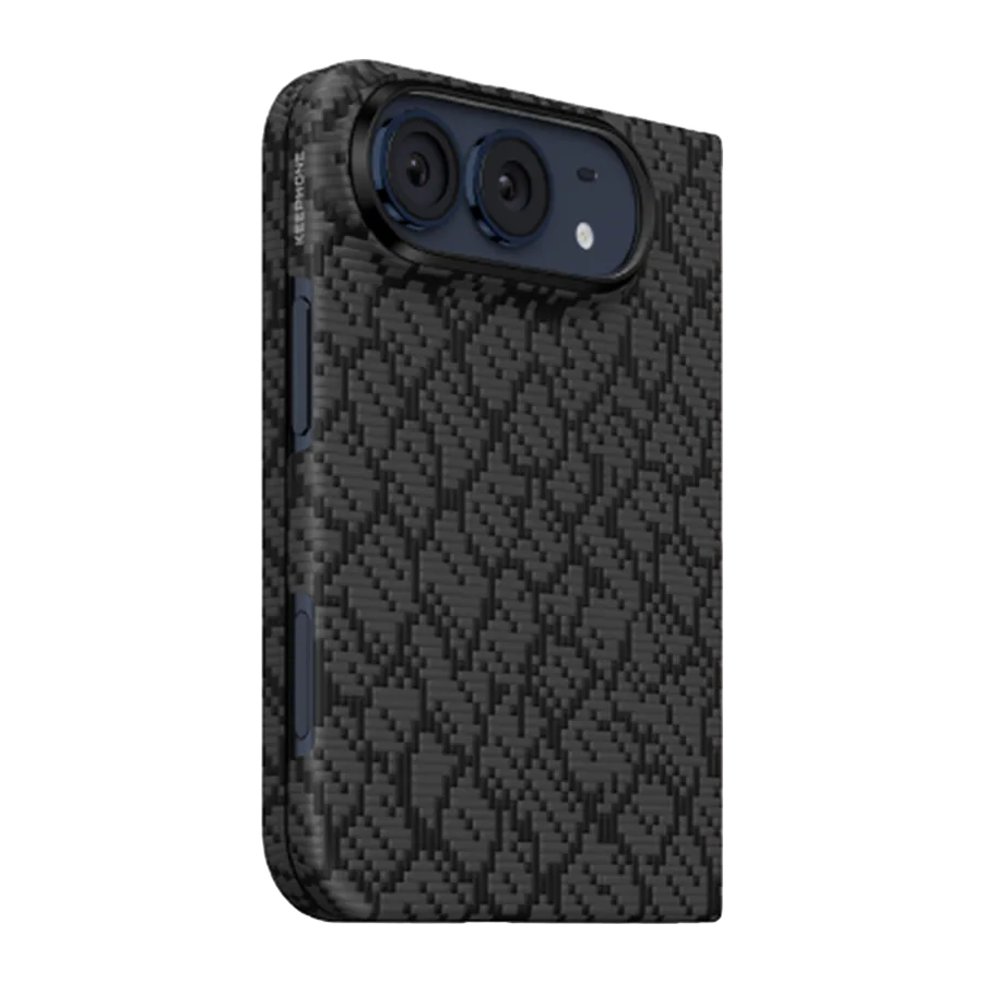Keephone Apple iPhone Duo Drakon Aramid Magsafe Kapak - Siyah