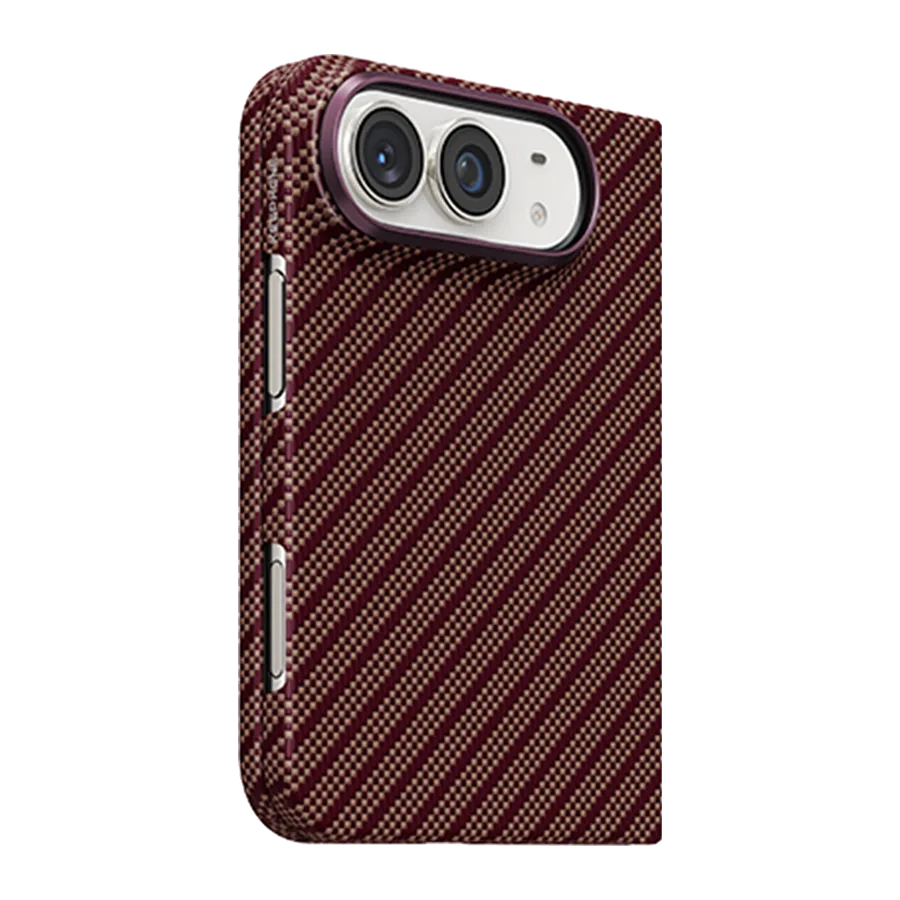 Keephone Apple iPhone Duo Kevlar Robin Magsafe Kılıf - Bordo - görsel 2