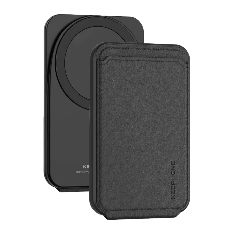 Keephone MagFold Deri Manyetik Cüzdan - Siyah