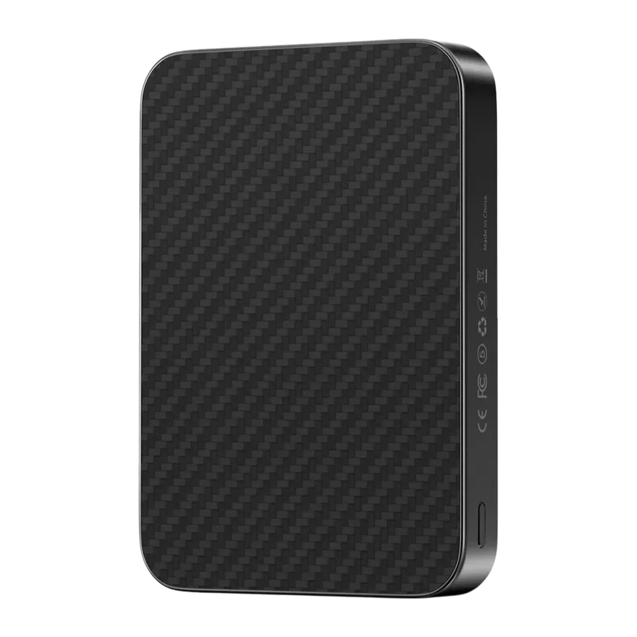 Keephone PB51 Brendy Kevlar 10.000 mAh 22.5W USB 20W Type-C ve 15W Kablosuz Şarj Destekli Magsafe Powerbank - Siyah