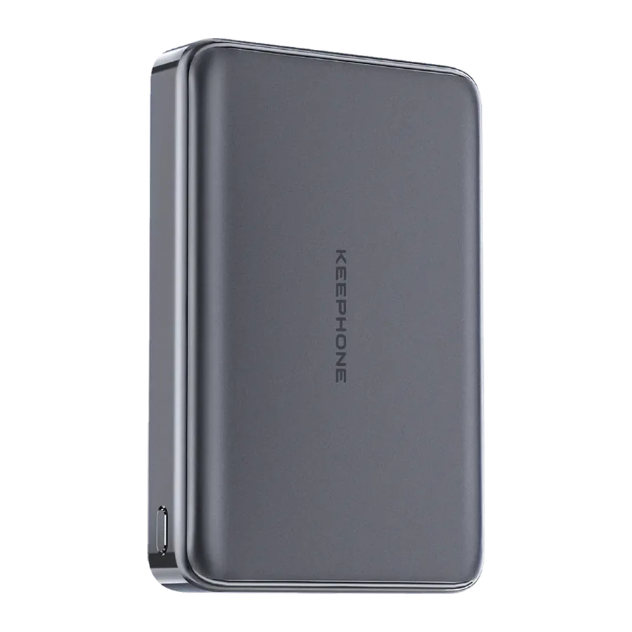 Keephone PB68 Shanks 10.000 mAh 25W Qi2 MagSafe ve Semi Solid Destekli Powerbank - Siyah