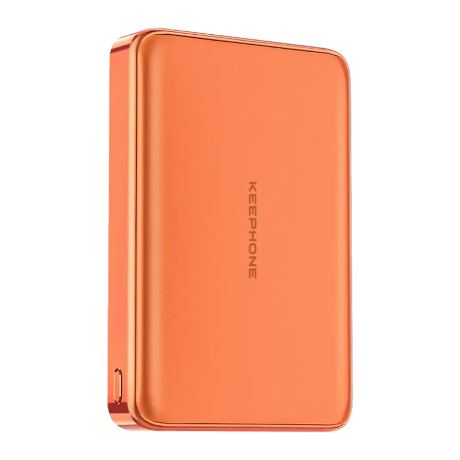 Keephone PB68 Shanks 10.000 mAh 25W Qi2 MagSafe ve Semi Solid Destekli Powerbank - Turuncu
