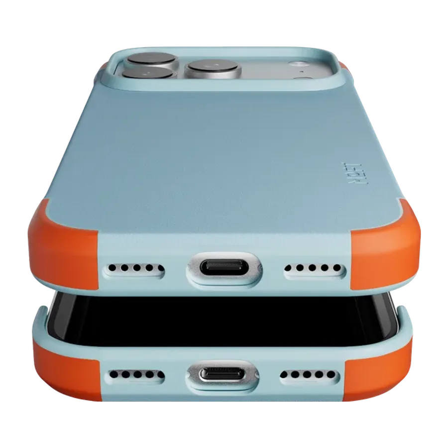 MOFT Apple iPhone 17 Pro Max/18 Pro Max Frame Movas Deri Magsafe Kapak - Açık Mavi - görsel 7