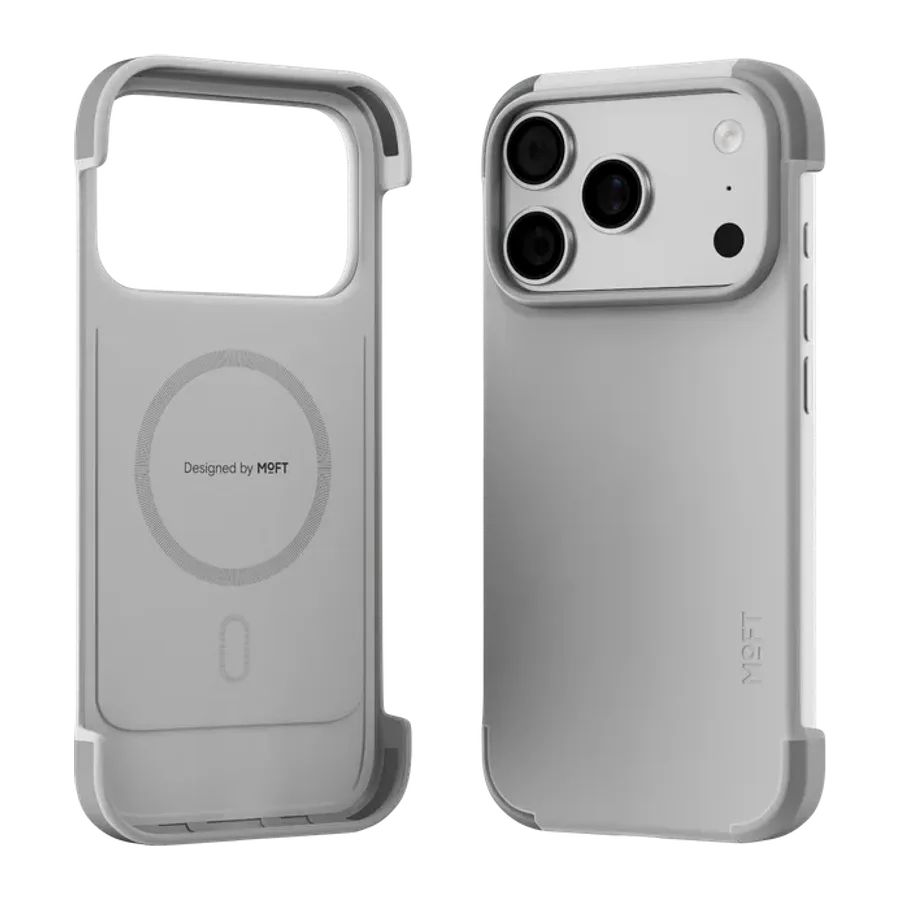 MOFT Apple iPhone 17 Pro Max/18 Pro Max Frame Movas Deri Magsafe Kapak - Beyaz - görsel 3