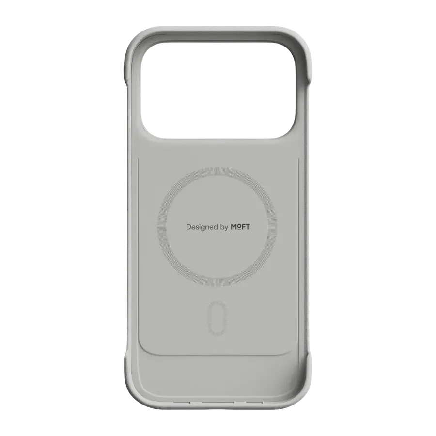 MOFT Apple iPhone 17 Pro Max/18 Pro Max Frame Movas Deri Magsafe Kapak - Beyaz - görsel 5