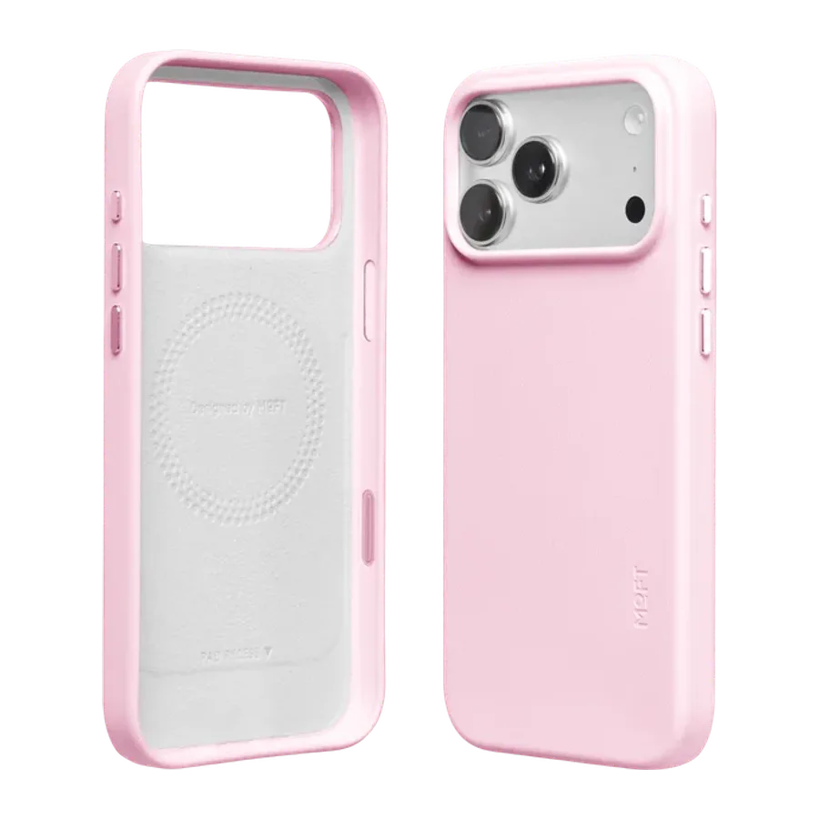 MOFT Apple iPhone 18 Pro Max/17 Pro Max Snap Movas Deri Magsafe Kapak - Açık Pembe - görsel 2