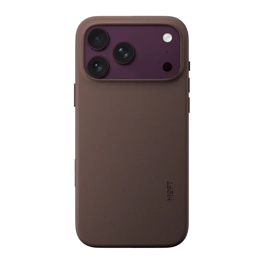 MOFT Apple iPhone 18 Pro Max/17 Pro Max Snap Movas Deri Magsafe Kapak - Çöl Titanyum - görsel 2