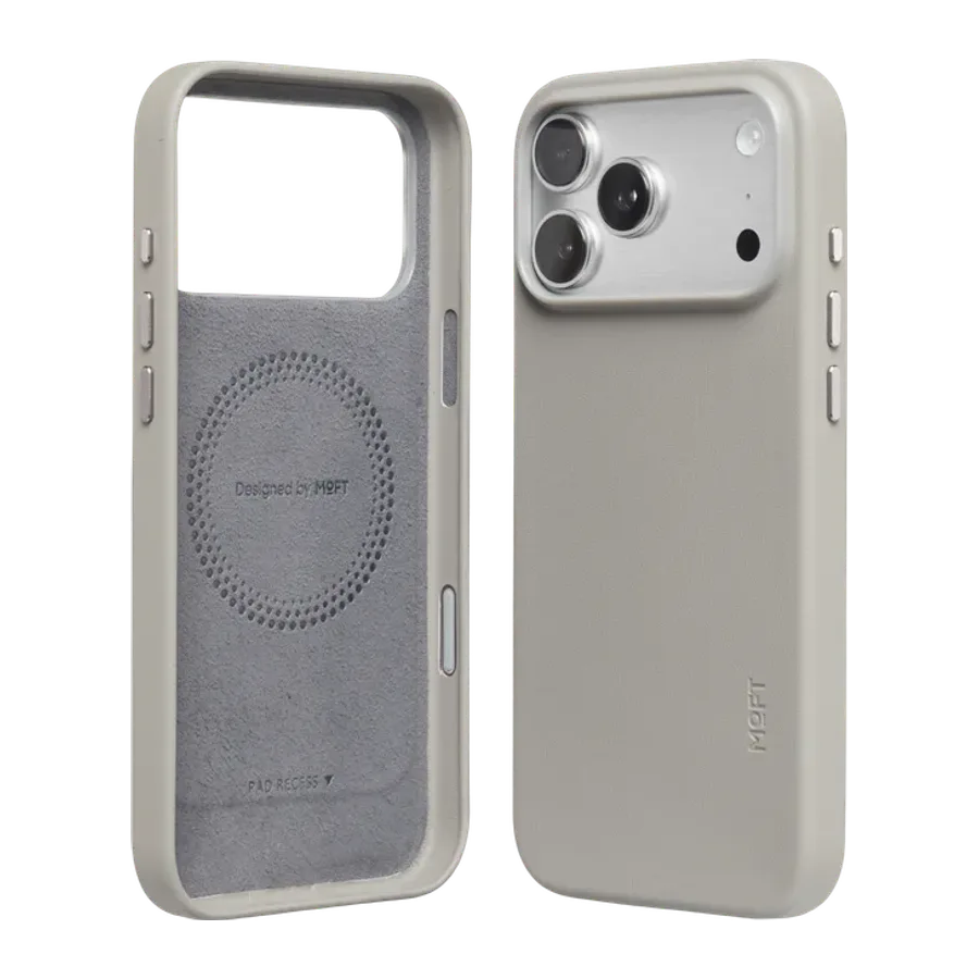 MOFT Apple iPhone 18 Pro Max/17 Pro Max Snap Movas Deri Magsafe Kapak - Koyu Gri - görsel 5