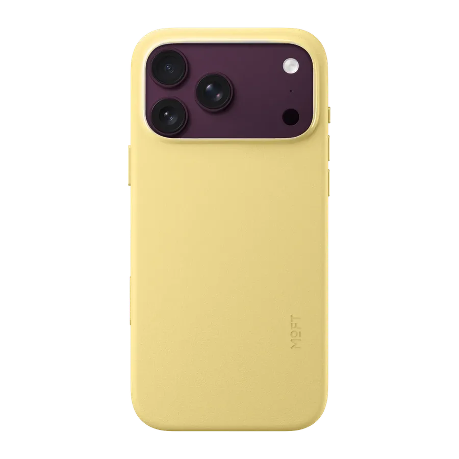 MOFT Apple iPhone 18 Pro Max/17 Pro Max Snap Movas Deri Magsafe Kapak - Sarı - görsel 2