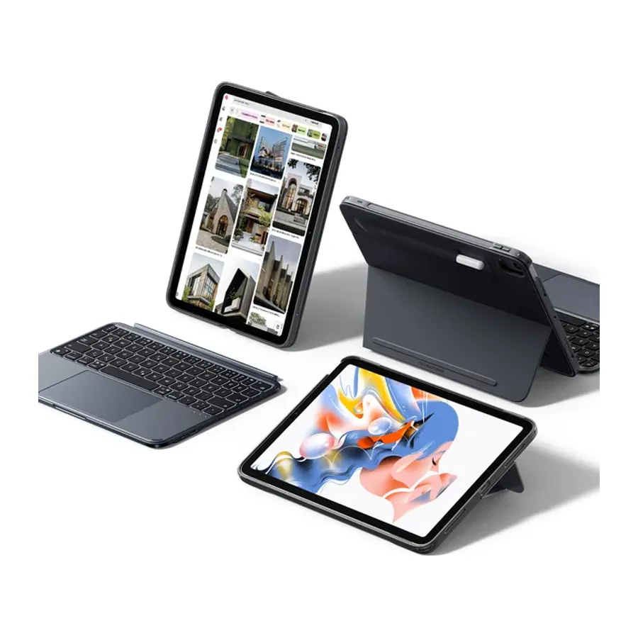 ESR Apple iPad 2025 10.9 10.Nesil (A16)Shift Manyetik Klavyeli Tablet Kılıfı - Gri