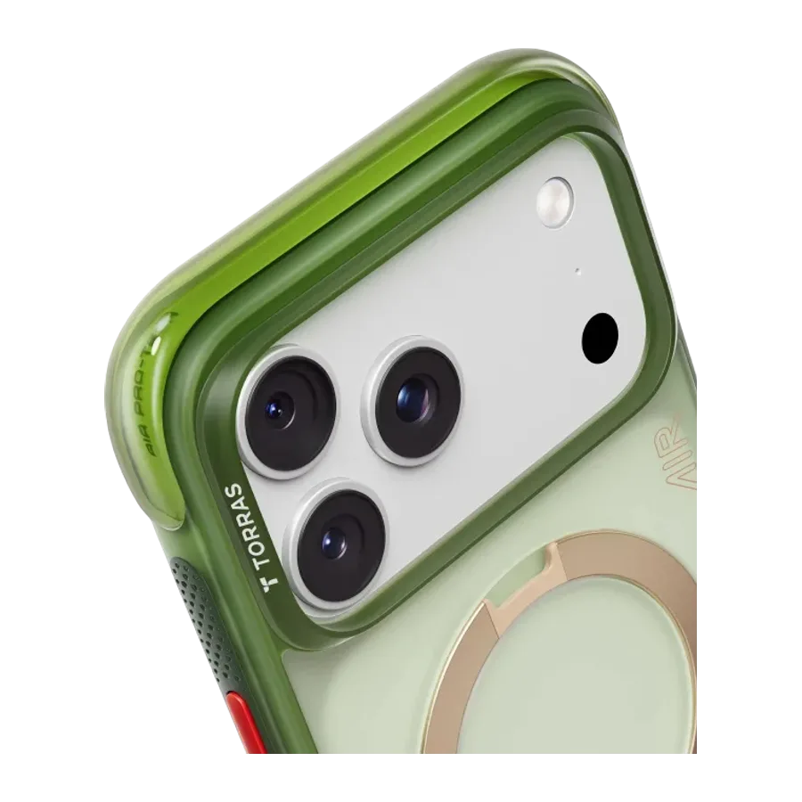 Torras Apple iPhone 17 Pro Max/18 Pro Max O Stand Spin Air Serisi Magsafe Kılıf - Yeşil - görsel 2