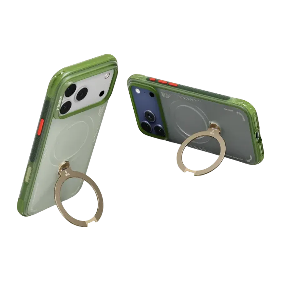 Torras Apple iPhone 17 Pro Max/18 Pro Max O Stand Spin Air Serisi Magsafe Kılıf - Yeşil - görsel 5