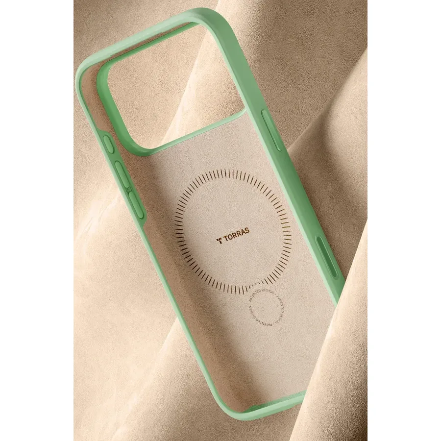 Torras Apple iPhone 17 Pro Max/18 Pro Max O Stand Spin Silicone Serisi Magsafe Kılıf - Yeşil - görsel 6