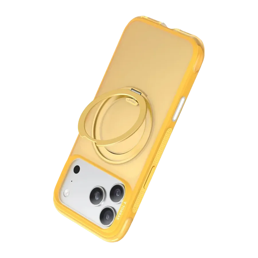 Torras Apple iPhone 17 Pro Max/18 Pro Max Ostand R Air Magsafe Kapak - Sarı - görsel 4