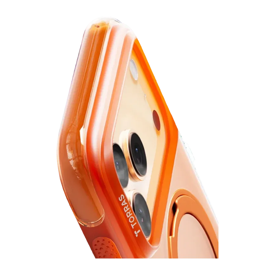 Torras Apple iPhone 17 Pro Max/18 Pro Max Ostand R Air Magsafe Kapak - Turuncu - görsel 5