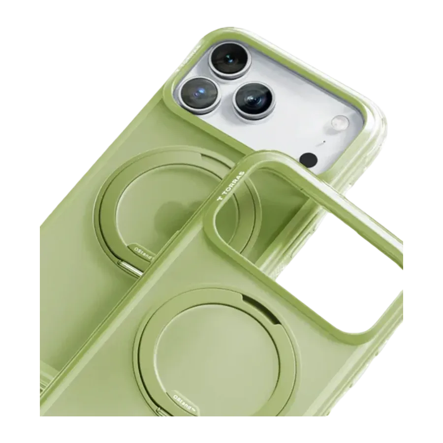 Torras Apple iPhone 17 Pro Max/18 Pro Max Ostand R Air Magsafe Kapak - Yeşil - görsel 5