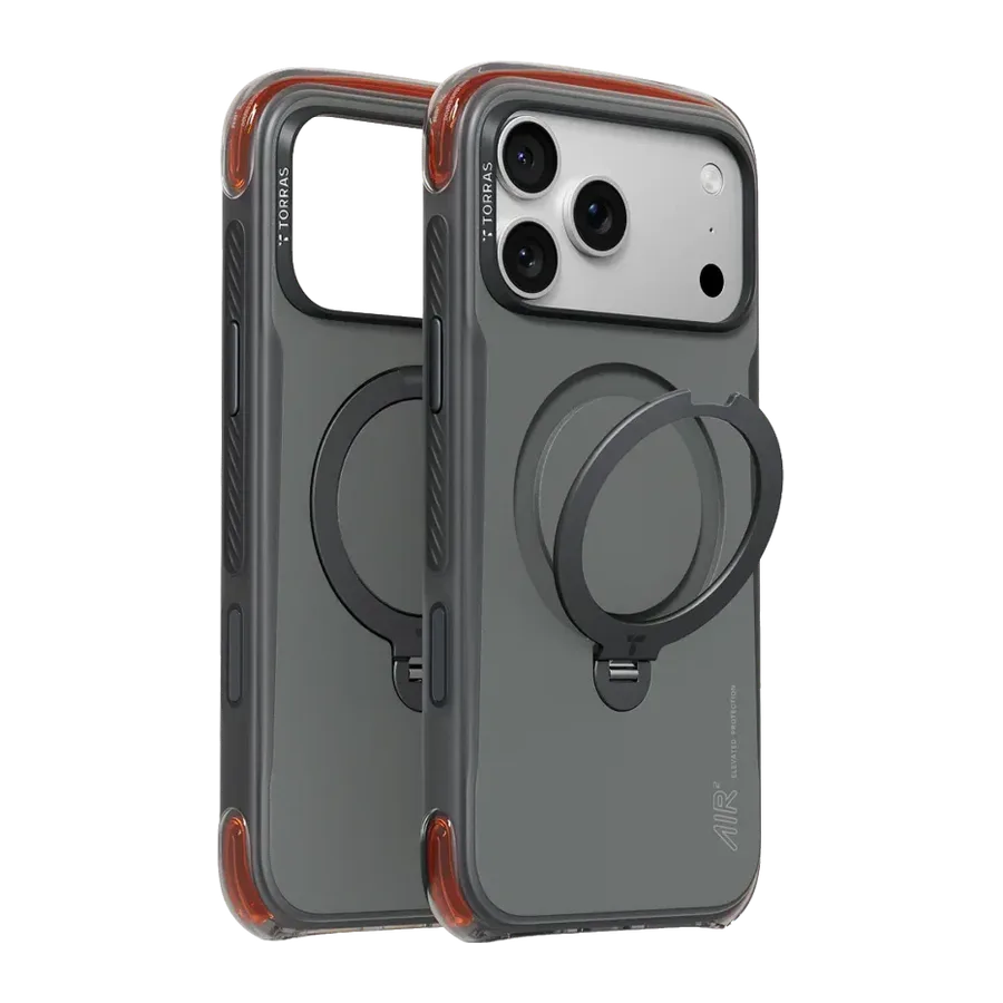Torras Apple iPhone 18 Pro Max/17 Pro Max Ostand Q3 Air Pro Standlı Magsafe Kapak - Obsidia Core