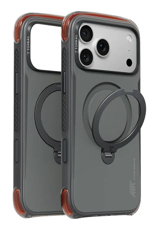 Torras Apple iPhone 18 Pro Max/17 Pro Max Ostand Q3 Air Pro Standlı Magsafe Kapak - Obsidia Core