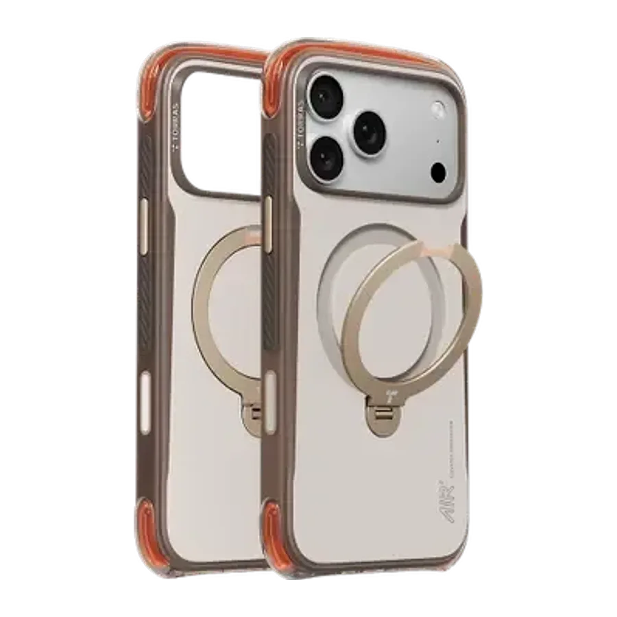Torras Apple iPhone 18 Pro Max/17 Pro Max Ostand Q3 Air Pro Standlı Magsafe Kapak - Gravel Dust