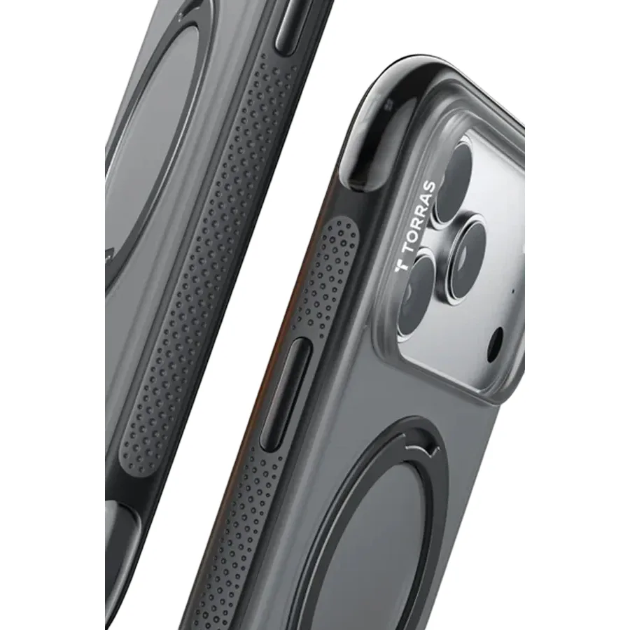 Torras Apple iPhone 17 Pro Max/18 Pro Max Ostand R Air Magsafe Kapak - Siyah - görsel 5