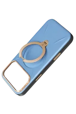 Torras Apple iPhone 18 Pro Max/17 Pro Max O Stand Spin VegSkin Serisi Magsafe Kılıf - Açık Mavi - görsel 5