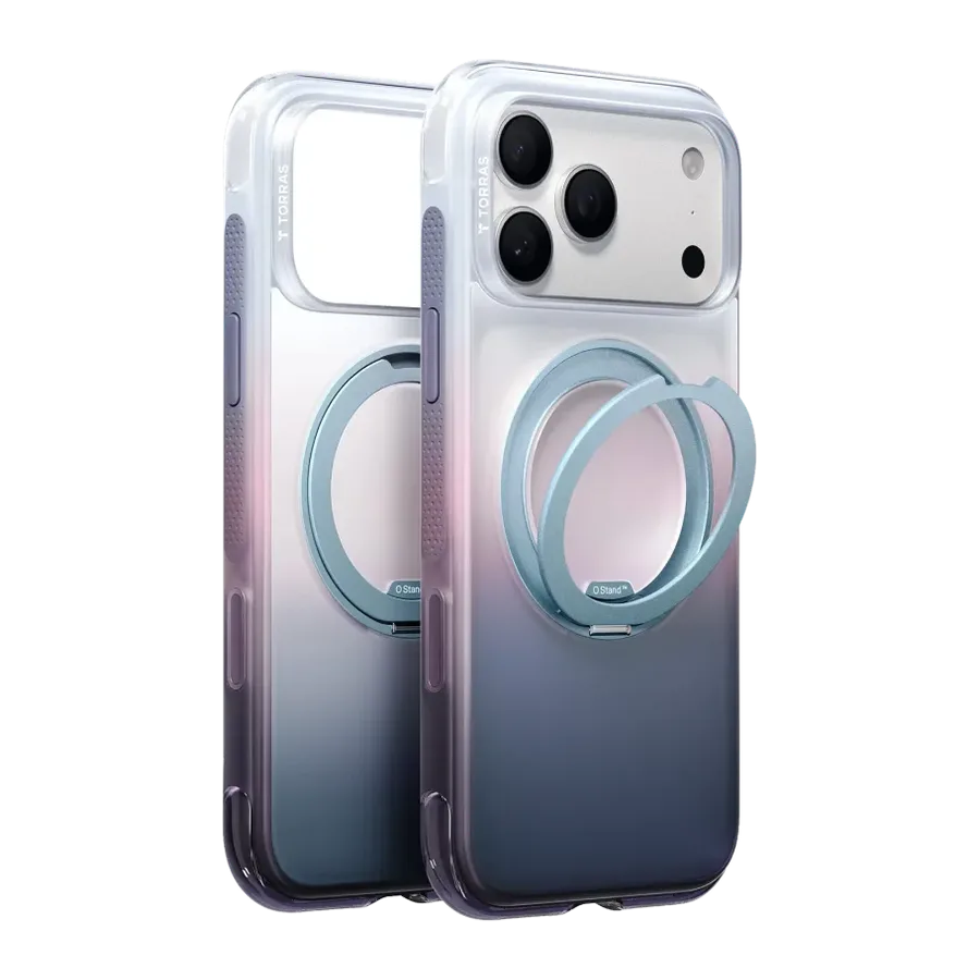 Torras Apple iPhone 18 Pro Max/17 Pro Max O3 Air Gradient Standlı Magsafe Kapak - Sierra Dusk
