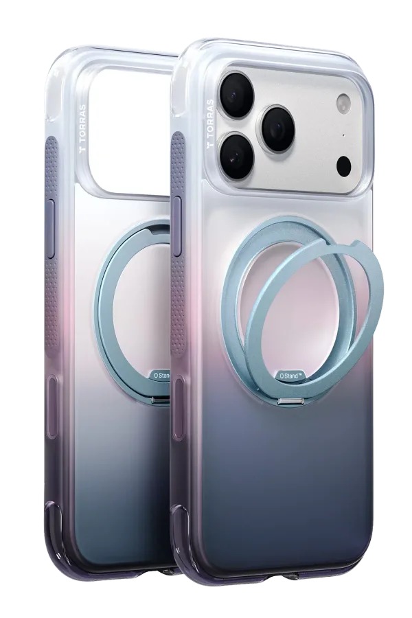 Torras Apple iPhone 18 Pro Max/17 Pro Max O3 Air Gradient Standlı Magsafe Kapak - Sierra Dusk