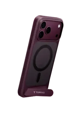 Torras Apple iPhone 18 Pro Max/17 Pro Max Ostand L1 Standlı Magsafe Kapak - Bordo - görsel 3