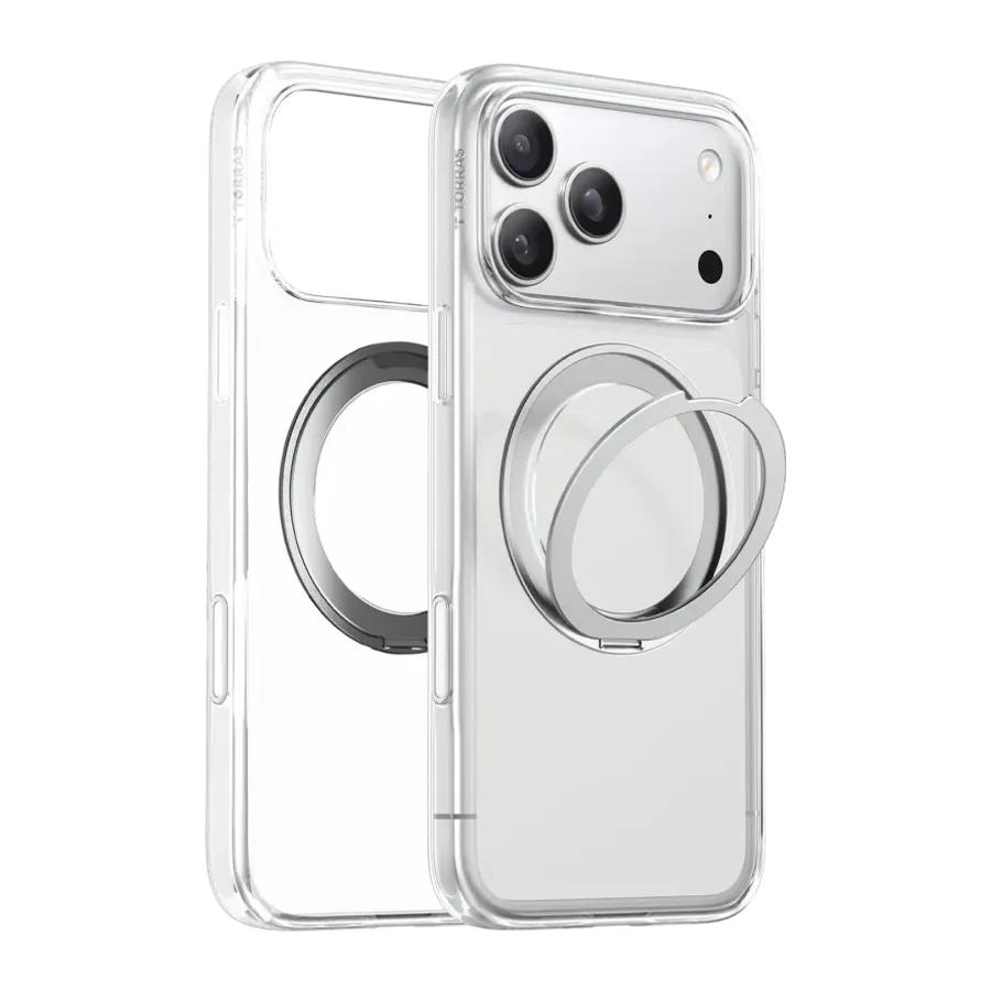 Torras Apple iPhone 18 Pro Max/17 Pro Max Ostand O1 Guardian Standlı Magsafe Kapak - Şeffaf