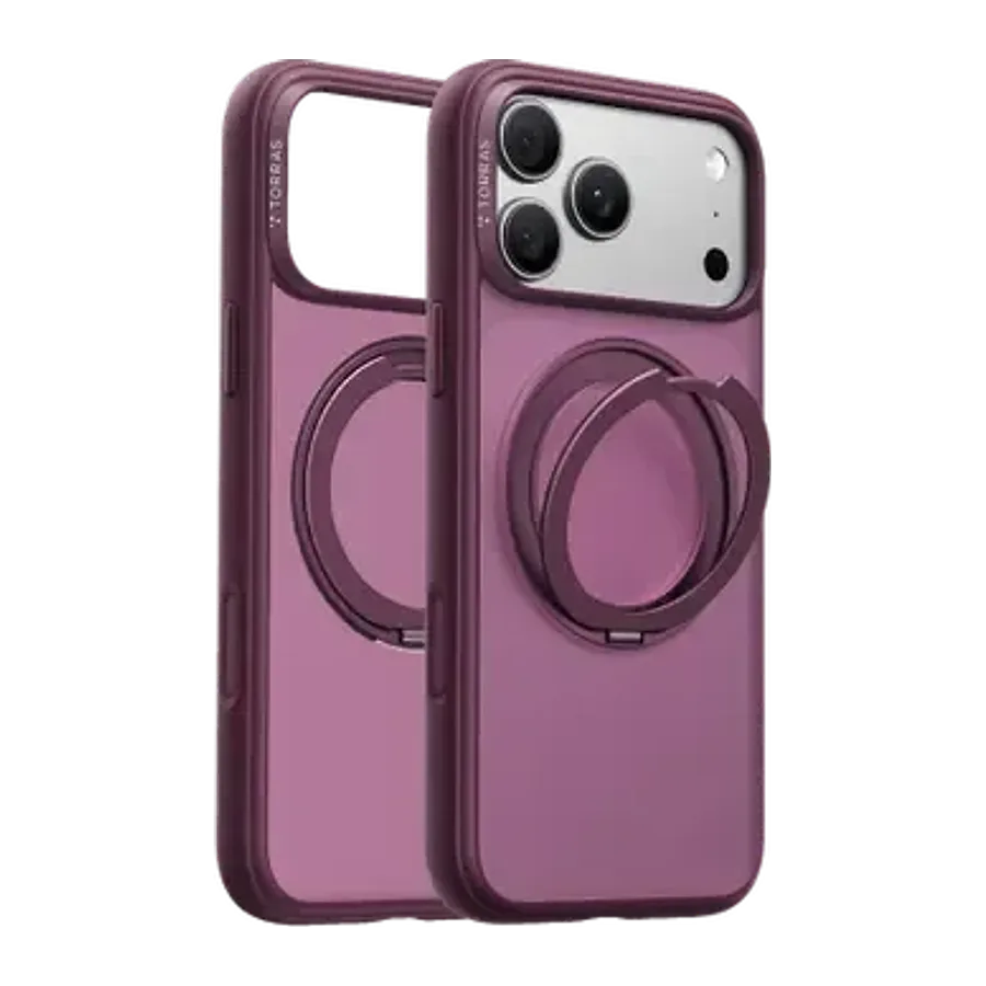 Torras Apple iPhone 18 Pro Max/17 Pro Max Ostand O1 Guardian Standlı Magsafe Kapak - Bordo