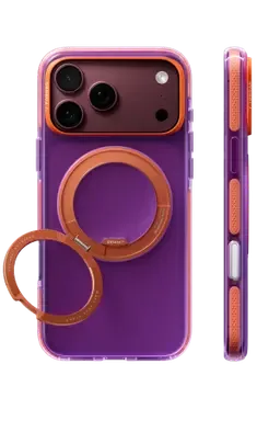 Torras Apple iPhone 18 Pro Max/17 Pro Max Ostand O3 Hue Standlı Magsafe Kapak - Pembe-Sarı - görsel 2