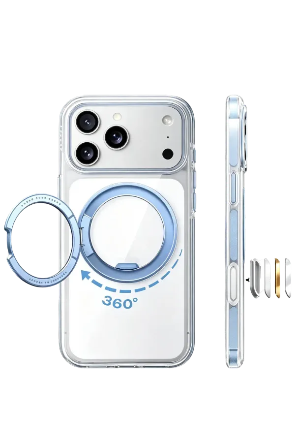 Torras Apple iPhone 18 Pro Max/17 Pro Max Ostand O3 Light Standlı Magsafe Kapak - Mavi