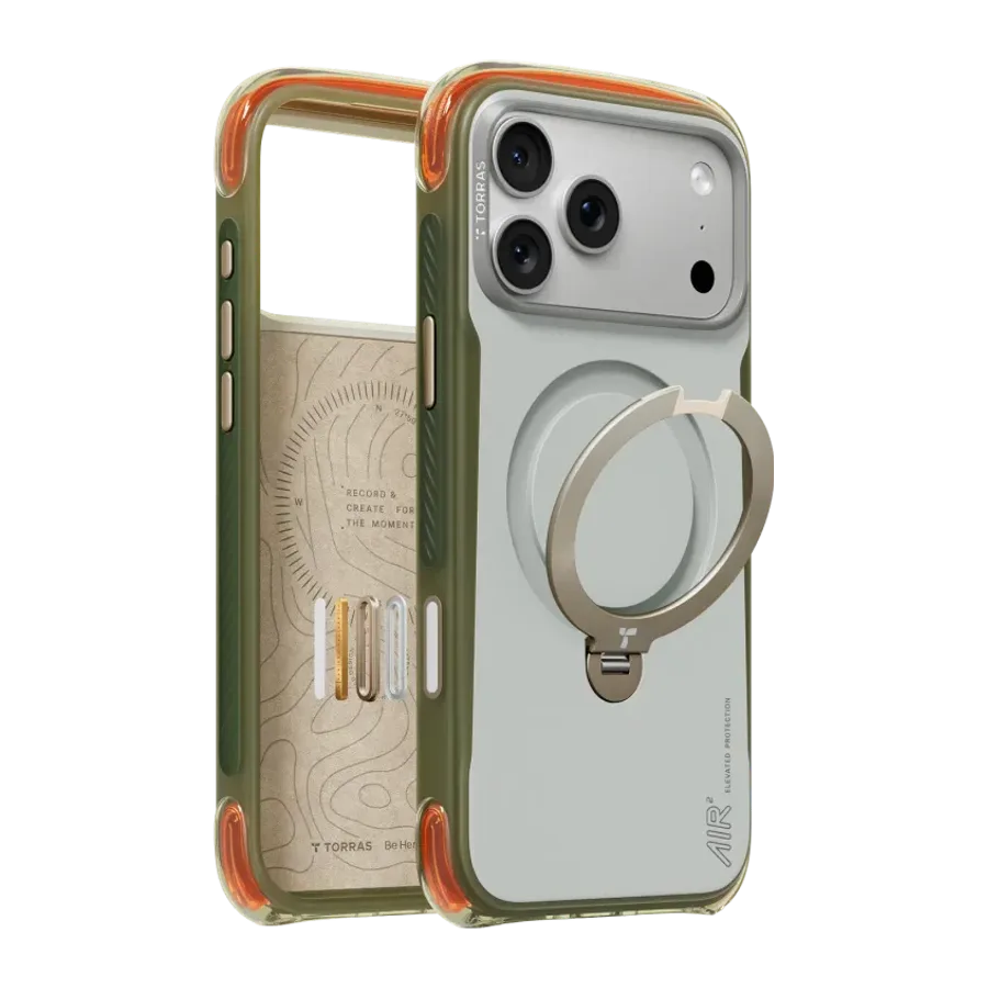 Torras Apple iPhone 18 Pro Max/17 Pro Max Ostand Q3 Air Pro Standlı Magsafe Kapak - Beyaz