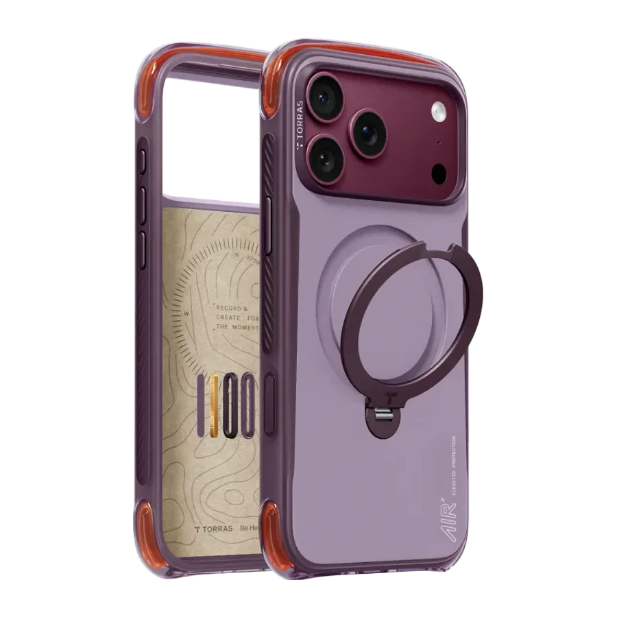 Torras Apple iPhone 18 Pro Max/17 Pro Max Ostand Q3 Air Pro Standlı Magsafe Kapak - Bordo