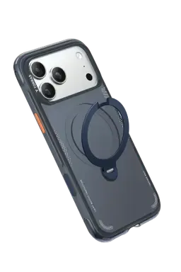Torras Apple iPhone 18 Pro Max/17 Pro Max Ostand Q3 Air Standlı Magsafe Kapak - Lacivert - görsel 3