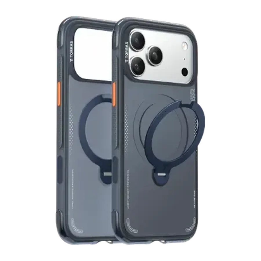 Torras Apple iPhone 18 Pro Max/17 Pro Max Ostand Q3 Air Standlı Magsafe Kapak - Lacivert