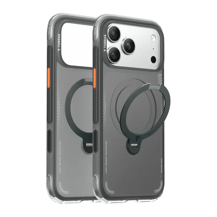 Torras Apple iPhone 18 Pro Max/17 Pro Max Ostand Q3 Air Standlı Magsafe Kapak - Siyah