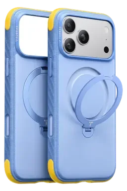Torras Apple iPhone 18 Pro Max/17 Pro Max Ostand Q3 Rugg Standlı Magsafe Kapak - Açık Mavi