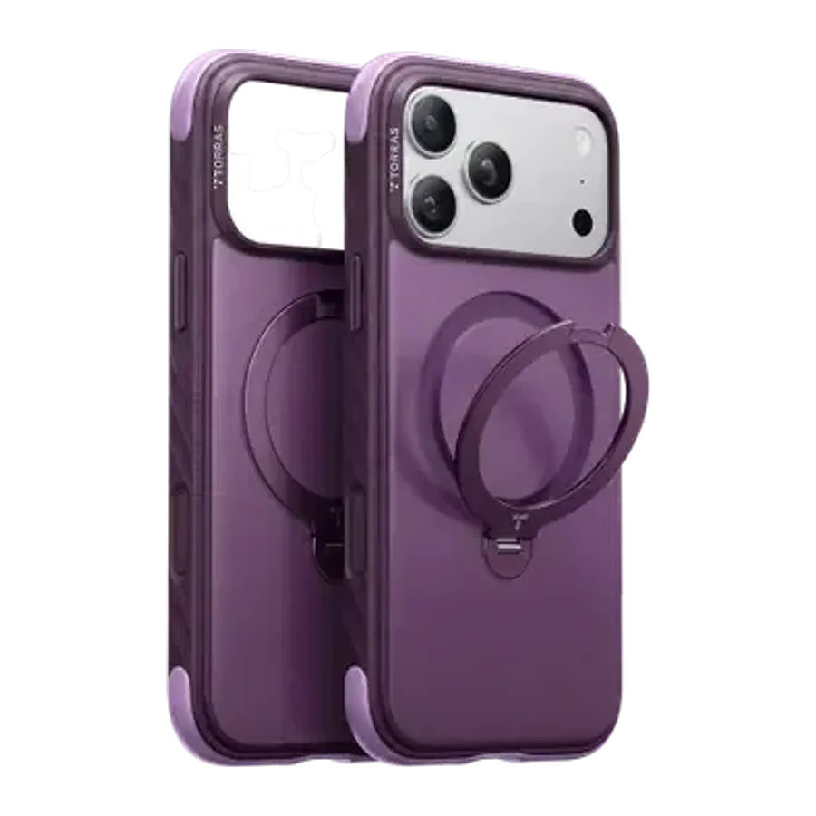 Torras Apple iPhone 18 Pro Max/17 Pro Max Ostand Q3 Rugg Standlı Magsafe Kapak - Bordo