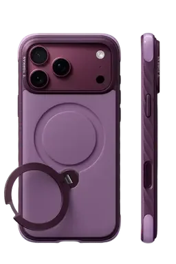 Torras Apple iPhone 18 Pro Max/17 Pro Max Ostand Q3 Rugg Standlı Magsafe Kapak - Bordo - görsel 3