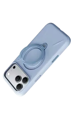 Torras Apple iPhone 18 Pro Max/17 Pro Max Ostand Q3 Silicone Standlı Magsafe Kapak - Açık Mavi - görsel 3