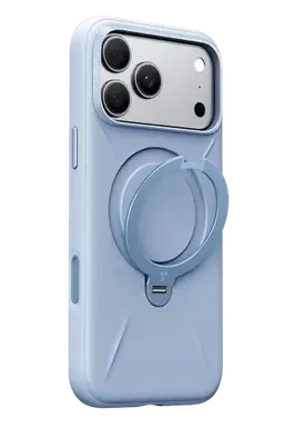 Torras Apple iPhone 18 Pro Max/17 Pro Max Ostand Q3 Silicone Standlı Magsafe Kapak - Açık Mavi - görsel 2