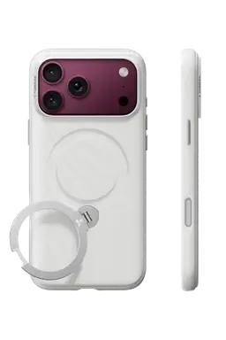 Torras Apple iPhone 18 Pro Max/17 Pro Max Ostand Q3 Silicone Standlı Magsafe Kapak - Beyaz - görsel 2
