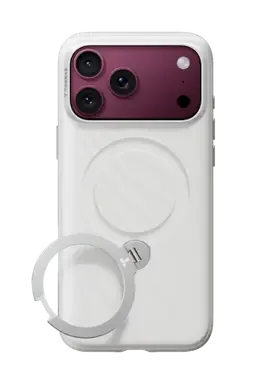 Torras Apple iPhone 18 Pro Max/17 Pro Max Ostand Q3 Silicone Standlı Magsafe Kapak - Beyaz - görsel 3