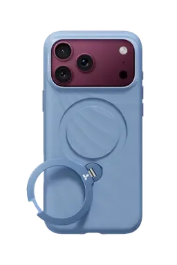 Torras Apple iPhone 18 Pro Max/17 Pro Max Ostand Q3 Silicone Standlı Magsafe Kapak - Mavi - görsel 3