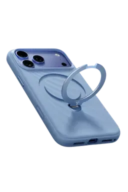Torras Apple iPhone 18 Pro Max/17 Pro Max Ostand Q3 Silicone Standlı Magsafe Kapak - Mavi - görsel 4