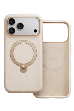 Torras Apple iPhone 18 Pro Max/17 Pro Max Ostand Q3 Silicone Wind Standlı Magsafe Kapak - Turuncu - görsel 4