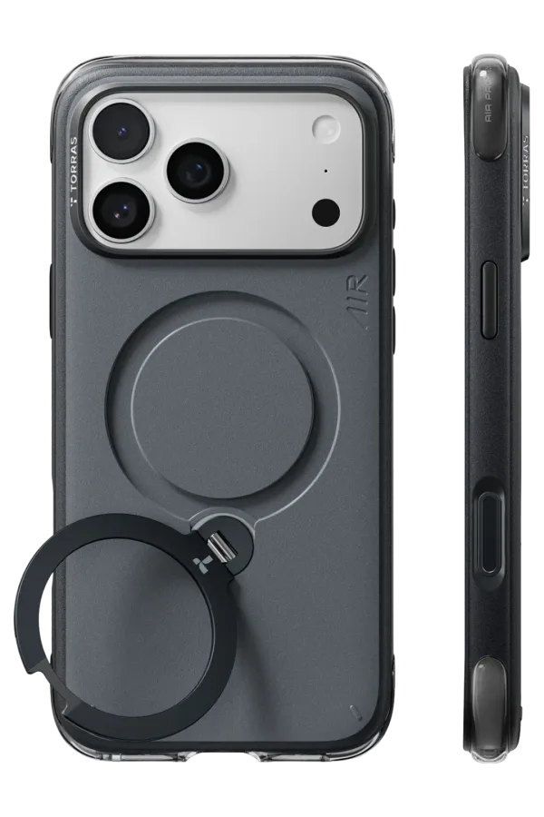 Torras Apple iPhone 18 Pro Max/17 Pro Max Q3 Air Essential Standlı Magsafe Kapak - Siyah — 1. görsel