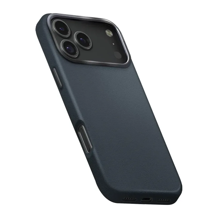 Uniq Apple iPhone 18 Pro Max/17 Pro Max Lyden Magsafe Deri Kapak - Mavi - görsel 3